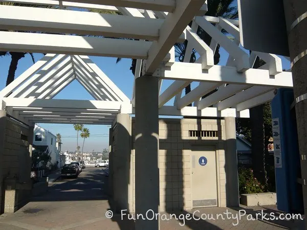 restroom building at 38th Street Park in Newport Beach