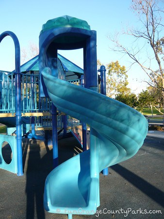 mason regional park irvine - blue twisty slide