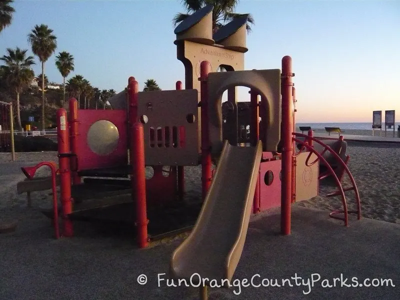 Aliso Beach Park playground slide