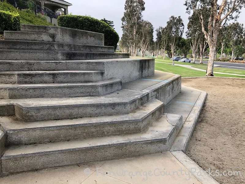 amphitheater style steps for playing