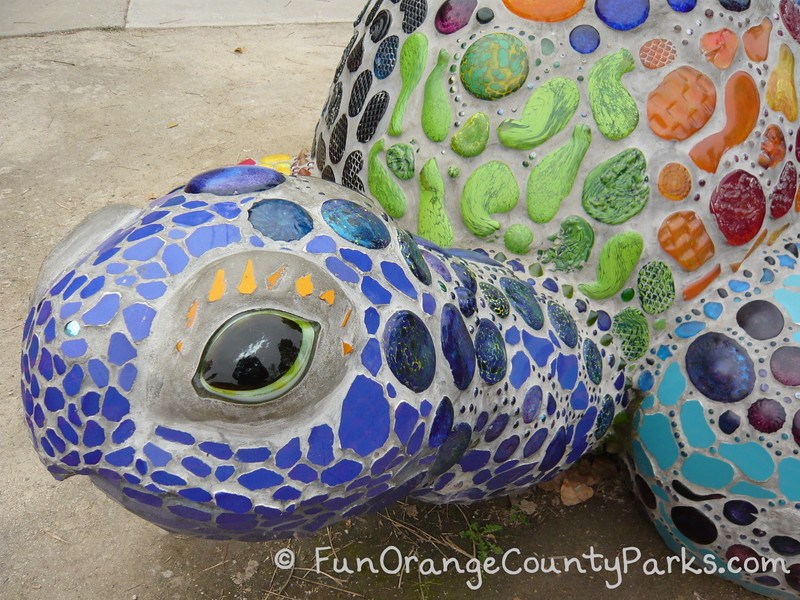 Bluebird Park sculptured turtle