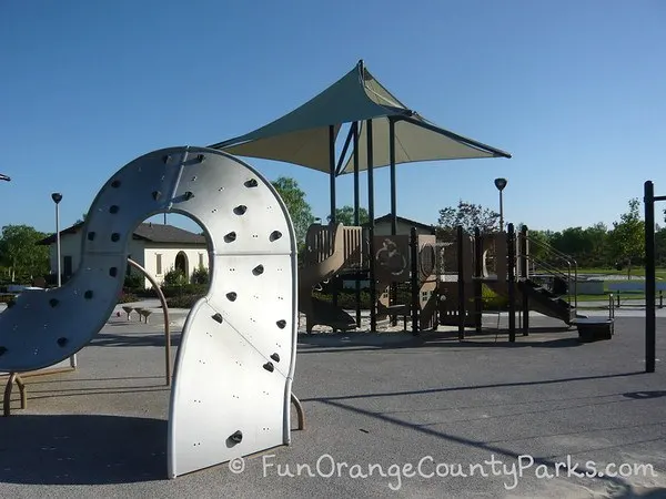 settlers park irvine climbing wall and play structure
