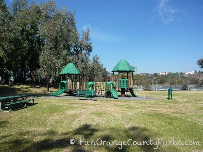 clark regional park brea - playground shaped like treehouse