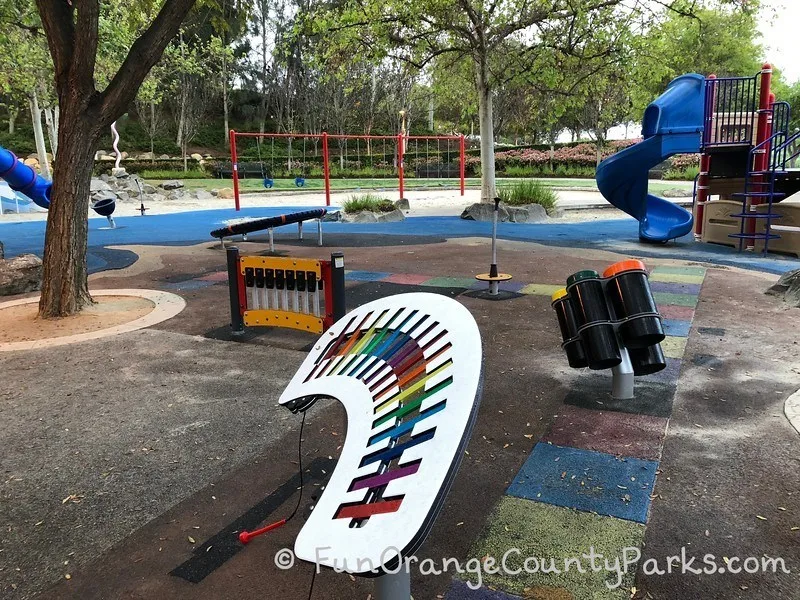 Musical play area at Olympiad Park