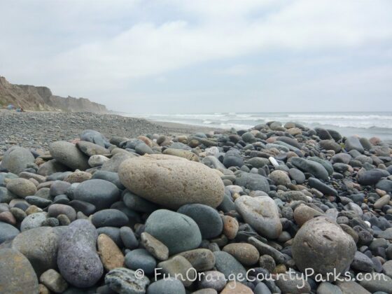 Beach rocks at San Onofre State Beach