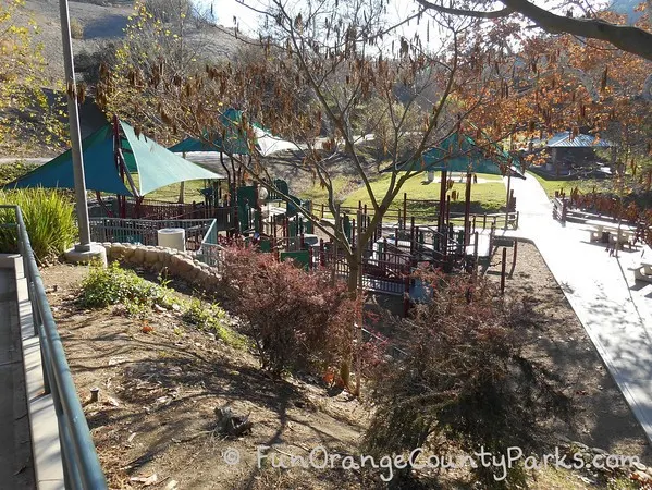 Upstairs view of the waterfall and trees - Picture of Park meadows