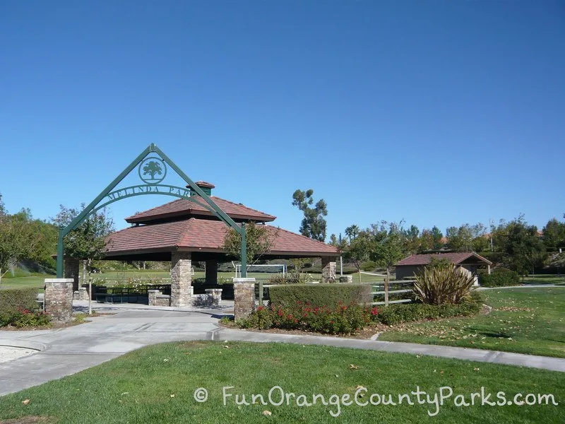 Picnic area at Melinda Park in Mission Viejo