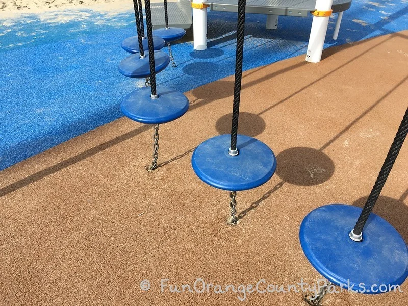 hanging pedestals on playground