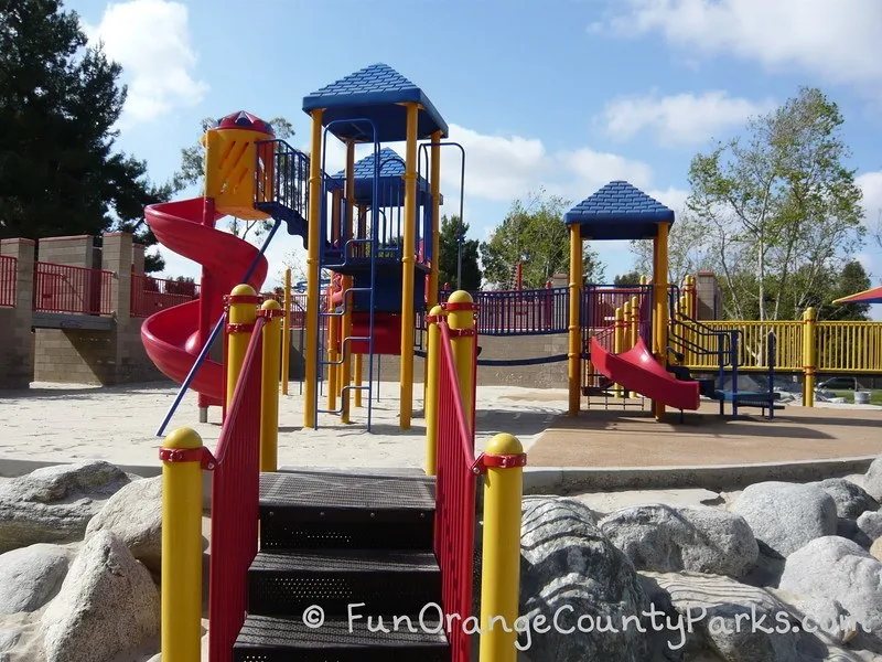 northwood community park irvine twisty slide and toddler slide