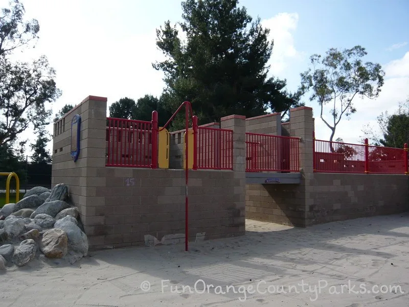 northwood community park irvine - castle wall for pretend play
