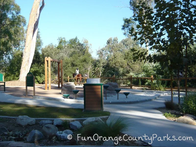 serrano creek park lake forest - horseback rider on trail