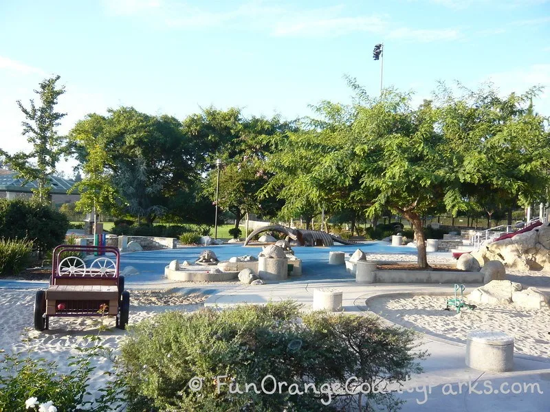 Dinosaur Park in Laguna Hills view of jeep and whale fossil