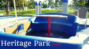 Heritage Park in Irvine with Water Play Fountains