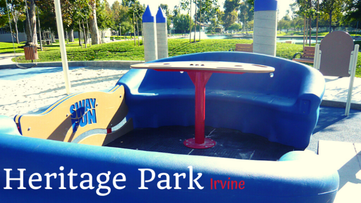 Heritage Park in Irvine with Water Play Fountains