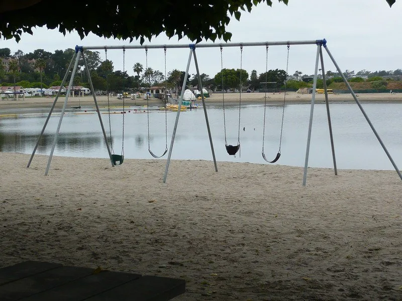 swings at newport dunes