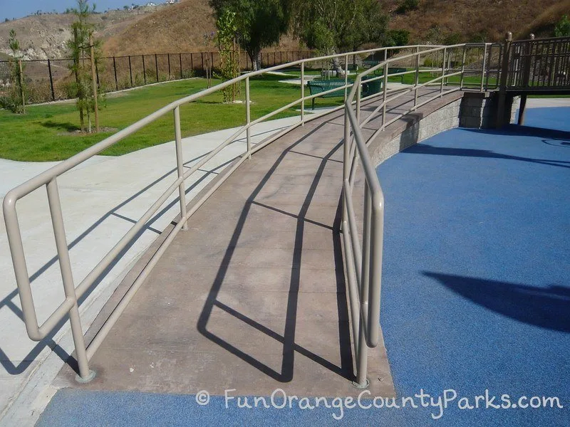 box canyon park yorba linda - concrete ramp to playground