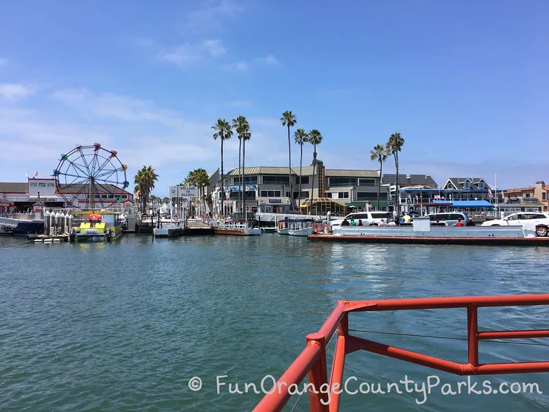 view of balboa fun zone from balboa ferry