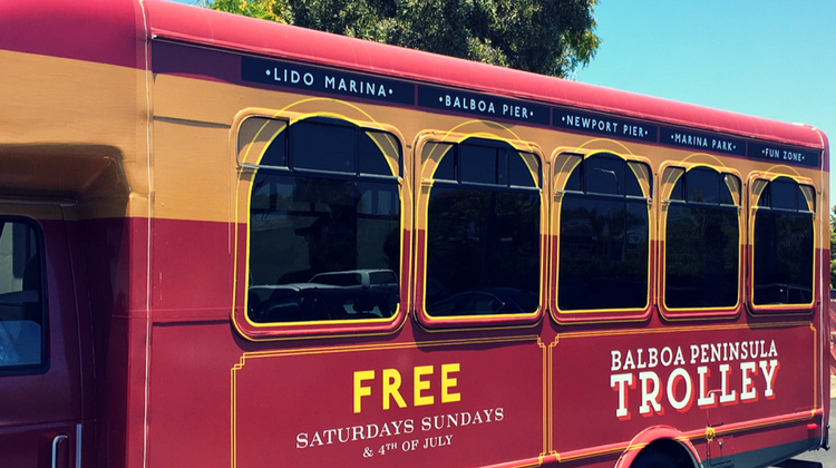 actual red balboa peninsula trolley