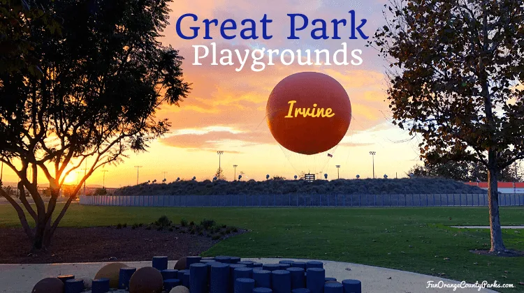 Great Park Playground sunset photo