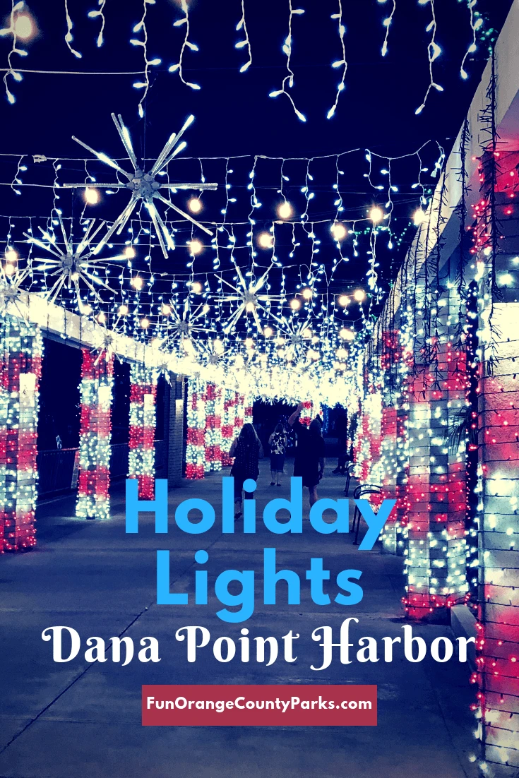 Holiday Lights at Dana Point Harbor pinterest image