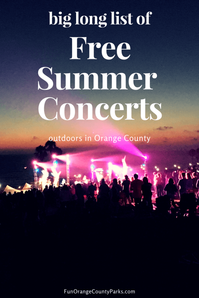 Orange County Free Summer Concerts [Concert List]