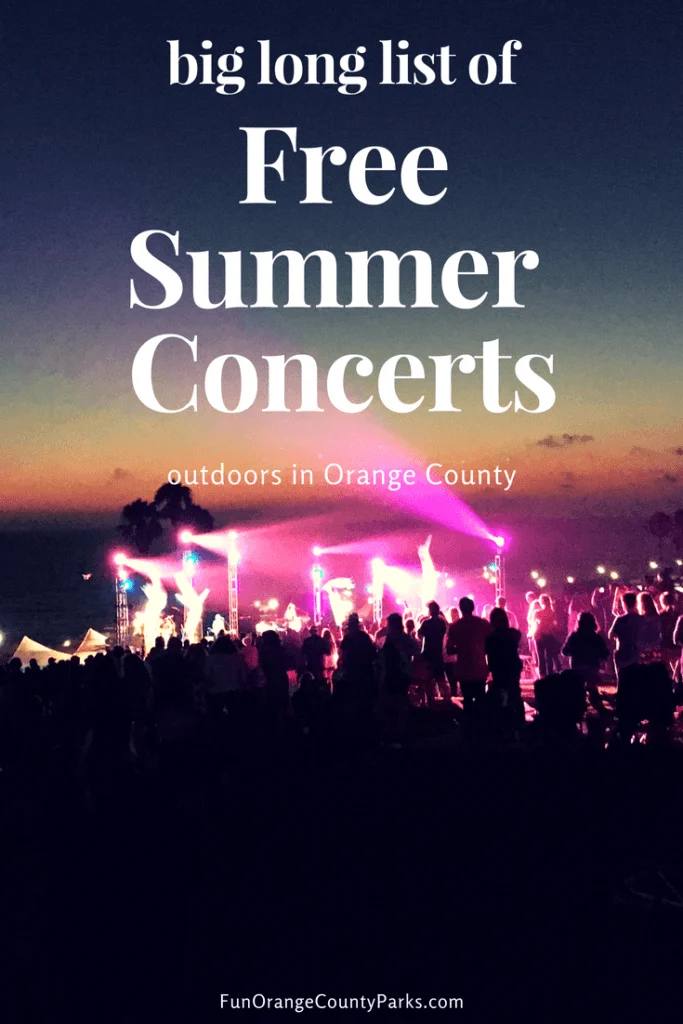 Orange County Free Summer Concerts [Concert List]