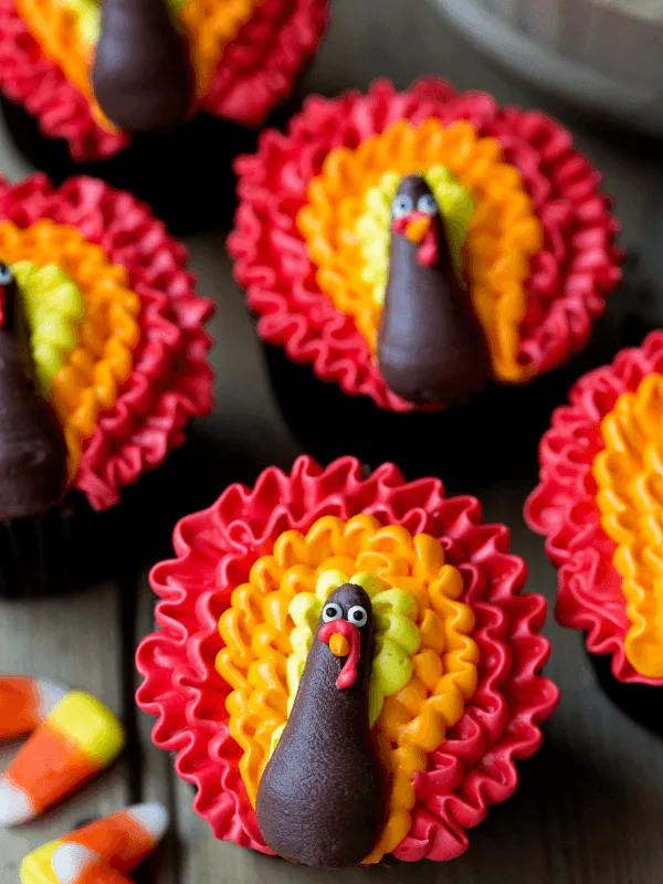 Thanksgiving Turkey cupcakes 
