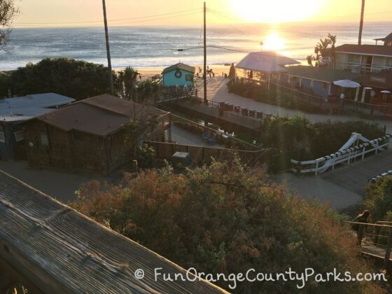 Beach Christmas tree Crystal Cove view from Rubys