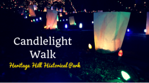 Candlelight Walk & Holiday Lights at Heritage Hill Historical Park in Lake Forest
