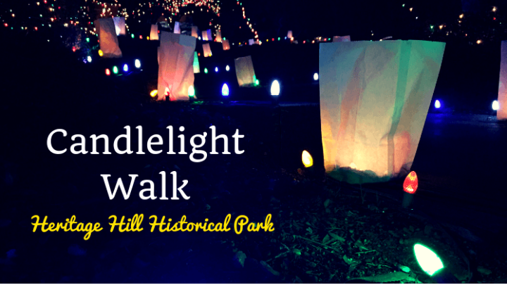 Candlelight Walk & Holiday Lights at Heritage Hill Historical Park in Lake Forest