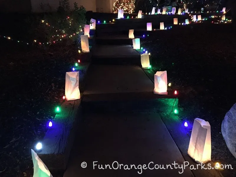 Candlelight Walk at Heritage Hill with luminarias lining the path