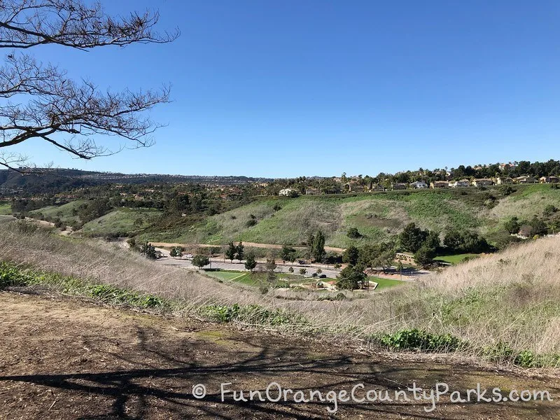 view of chapparosa park from above it at reef node park in laguna niguel