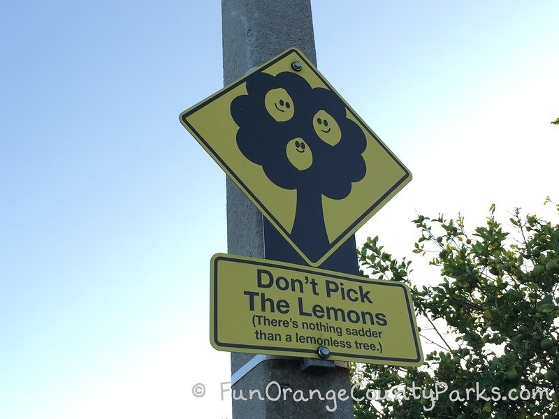 don't pick lemons sign