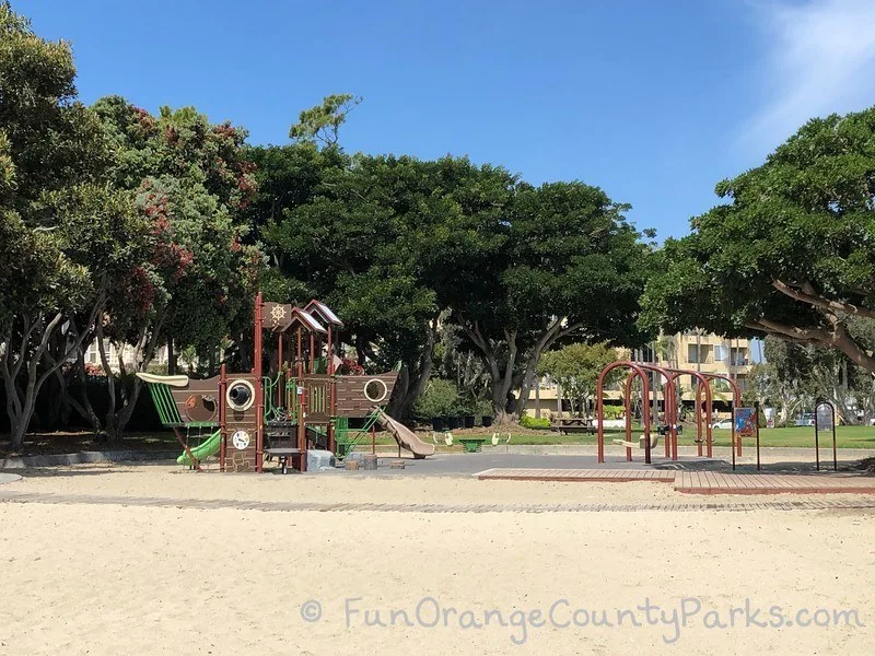 seabridge park huntington harbour - playground from beach