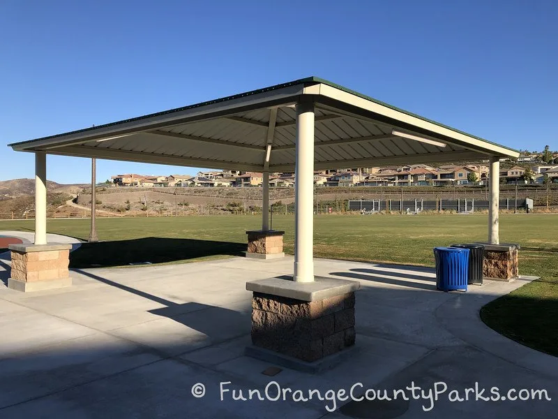 picnic shelter with no picnic tables underneath