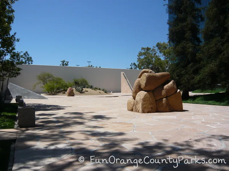 Noguchi Garden at South Coast Plaza in Orange County is a