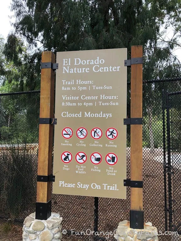 are dogs allowed at el dorado nature center